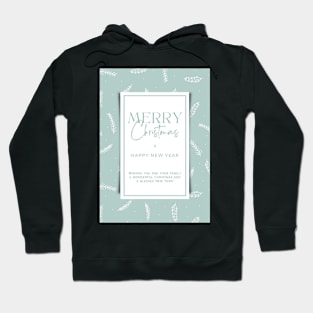 Merry Christmas & Happy New Year Greeting Card 01 Hoodie